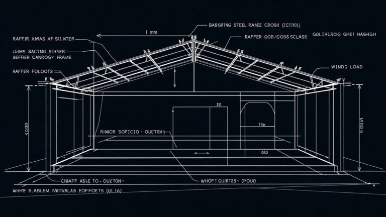 Kontraktor kanopi baja ringan structural specs galvalume AZ100